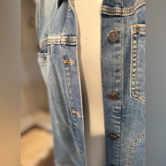 Pilcro Large Light Blue Denim Jacket Anthropologie - Picture 3 of 8